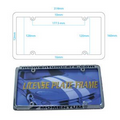 Chrome Plated Thin Rim Universal License Plate Frame